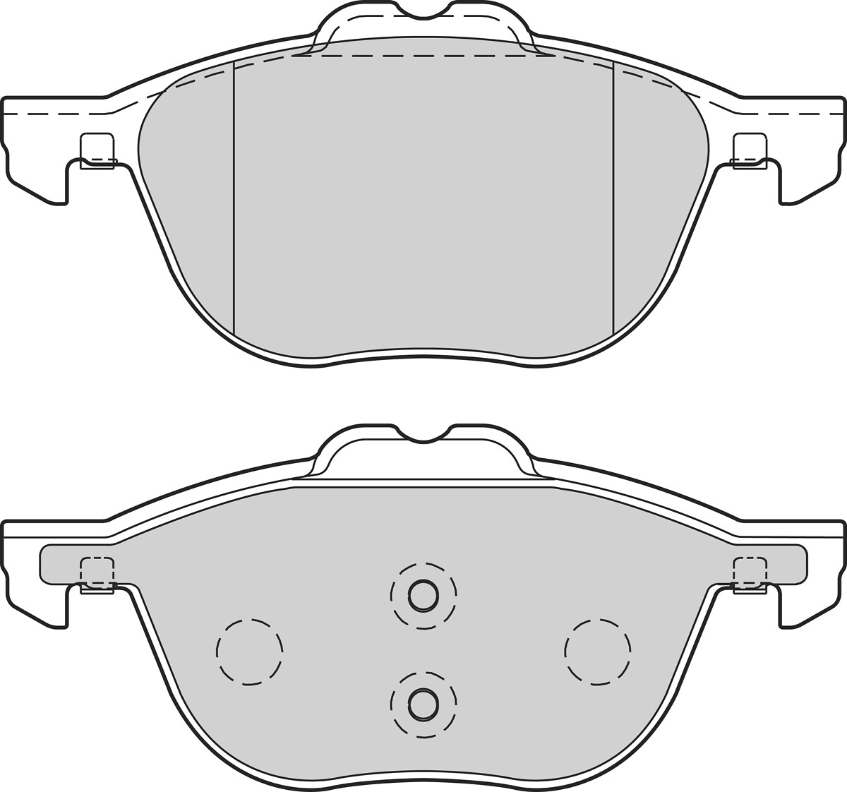 Jeu de 4 plaquettes de frein VALEO ref. 302695